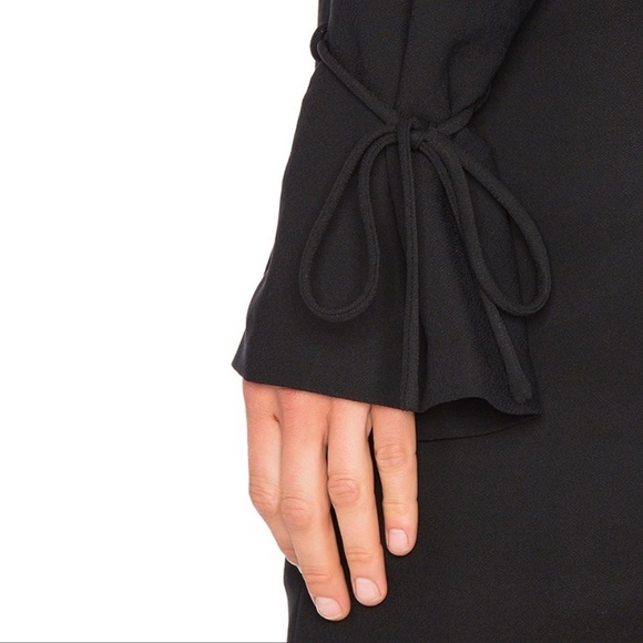 IRO Lebeca Black Cold Shoulder Shift Mini Dress 36/ 4 - Picture 4 of 16